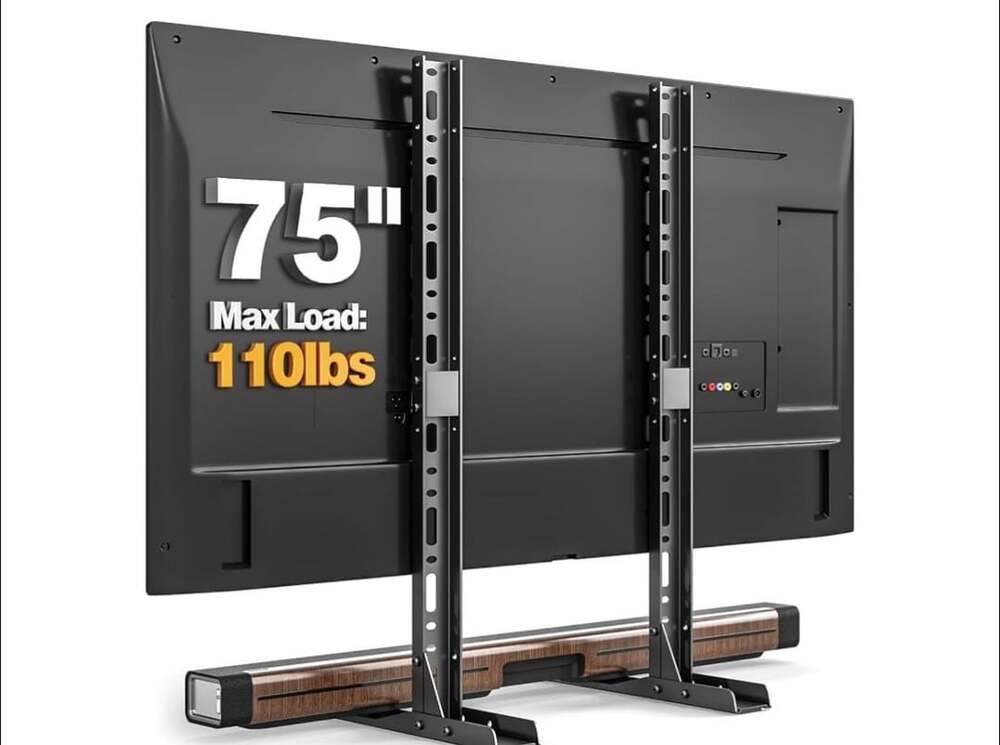 TAVR Universal Table Top TV Stand Base For 20 To 75 Inch TVs